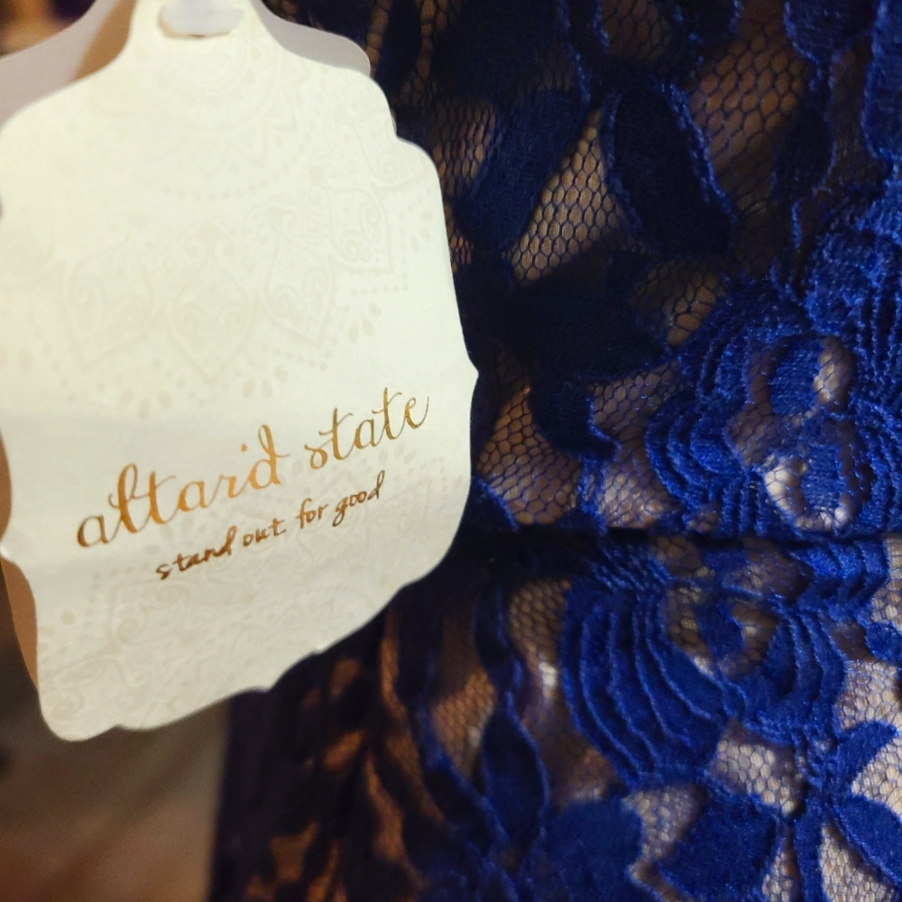 ALTAR'D STATE SAPPHIRE LACE DRESS